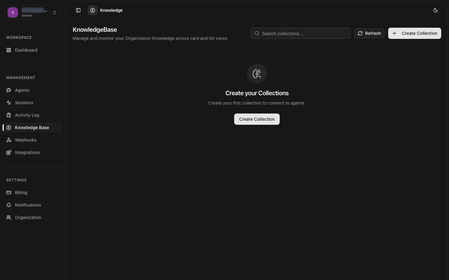 Knowledge Base page
